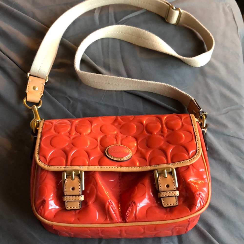 Coach apricot color crossbody brand new